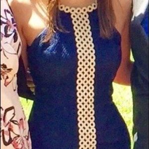 Lilly Pulitzer Navy halter shift dress